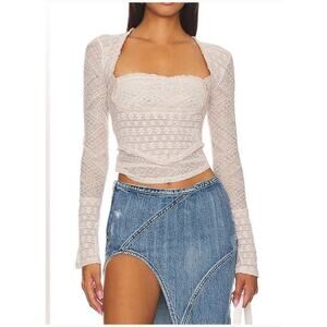 Women's Free People My Party Top in Salt-Size Medium